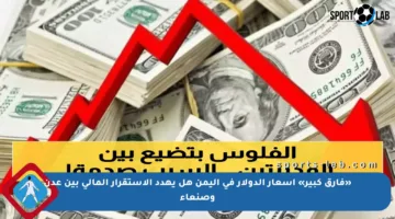 «فارق كبير» أسعار الدولار في اليمن هل يهدد الاستقرار المالي بين عدن وصنعاء